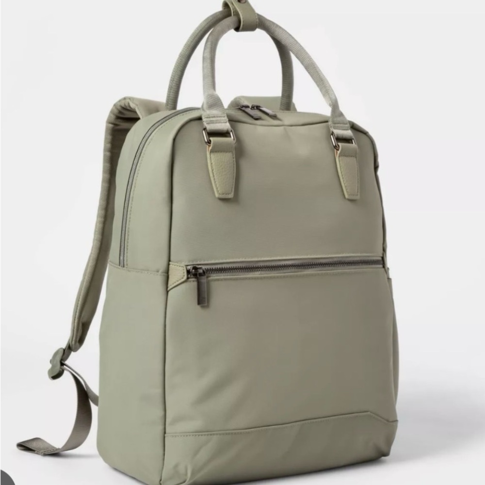 Open Story Olive Green Backpack Tote - Versatile Everyday Bag